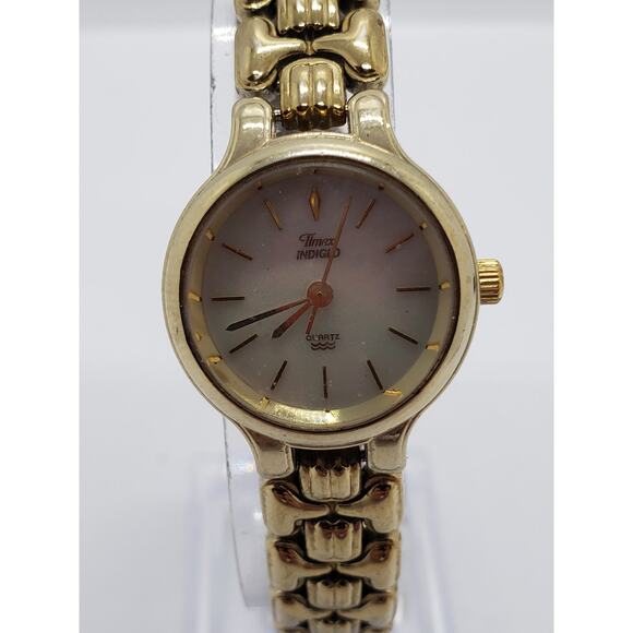Timex Indiglo women\'s watch. Gold face. 4 775 964, 4 527 096, T HJ, CR1216CELL main image 7